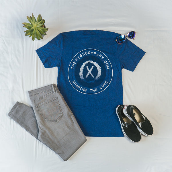 Navy blue Unisex ‘XO’ shirt